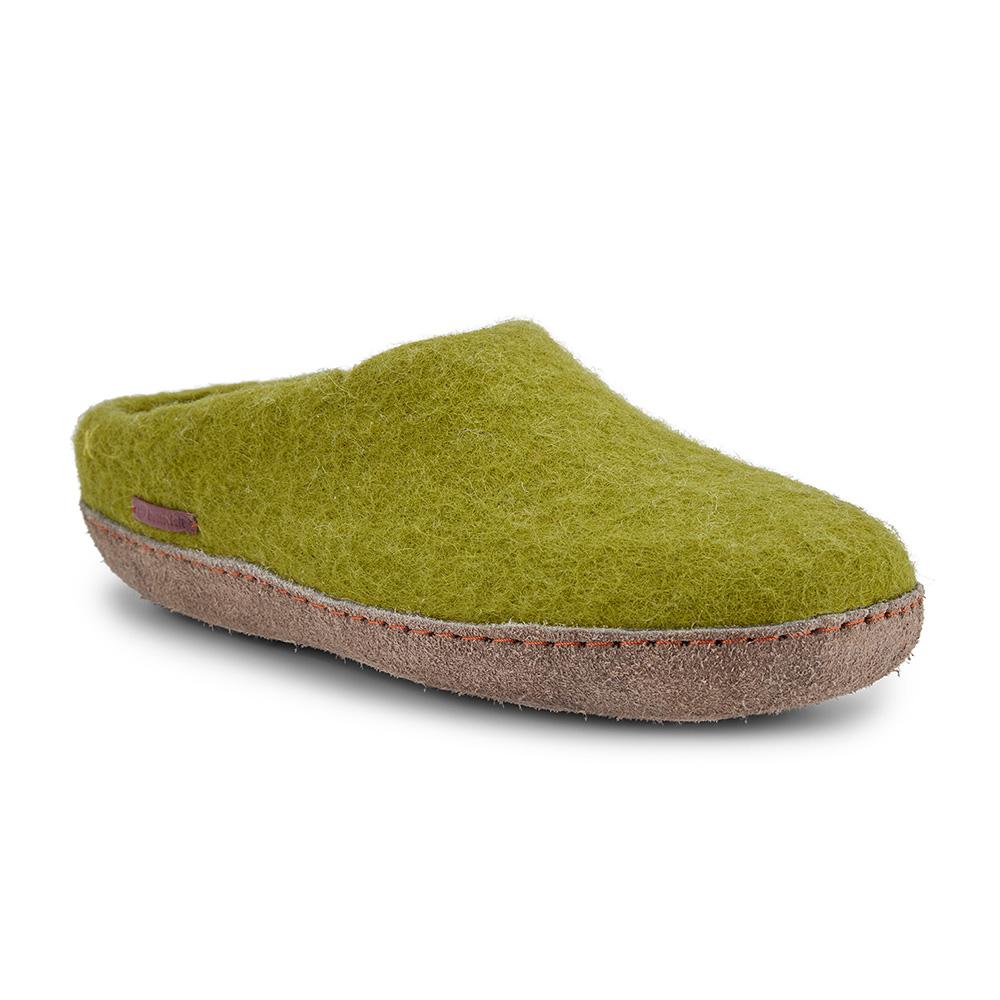 
                  
                    Classic Slipper - Lime Green with Leather
                  
                